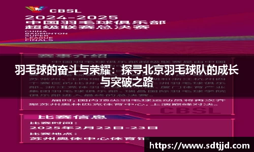 羽毛球的奋斗与荣耀：探寻北京羽毛球队的成长与突破之路